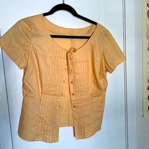 50’s Light Yellow Button-down